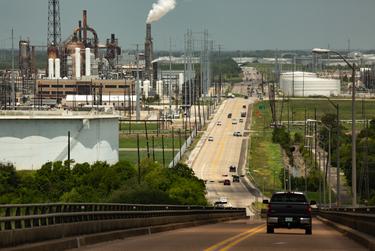 The heavily industrialized city of Port Arthur on July 2, 2018.