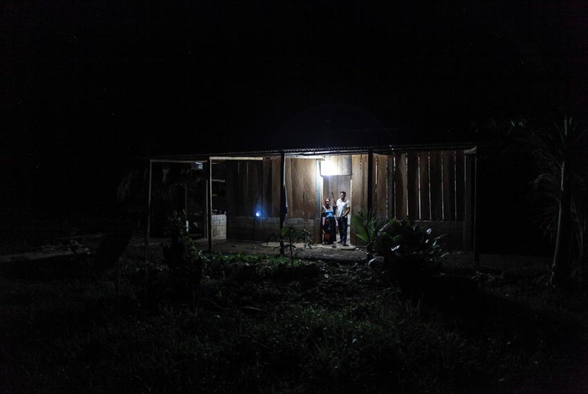 The Xol and Bol home in San Miguel Limón, in the Guatemalan state of Alta Verapaz, where David Xol works on a plantation cutting African palm from 5 a.m. to 4 p.m. six days a week.