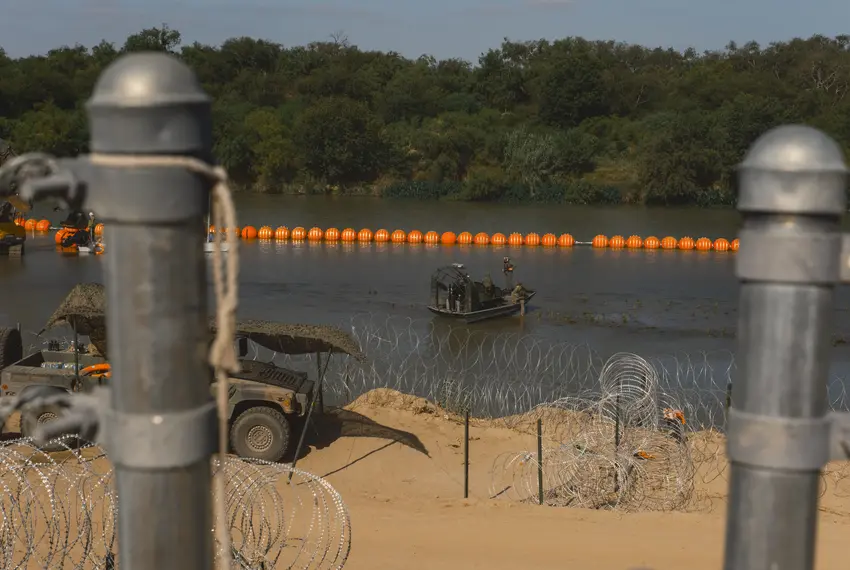 Texas Floating Barrier In The Rio Grande Can Stay For Now Appeals