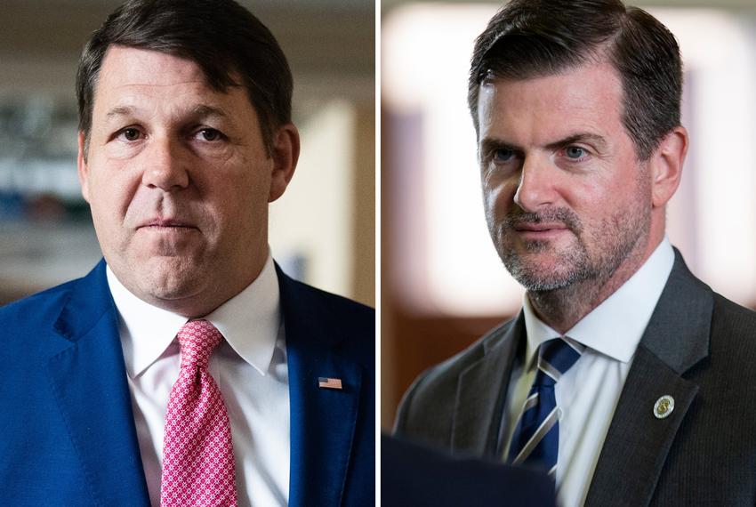 U.S. Rep. Jodey Arrington, R-Lubbock, left, and state Sen. Brandon Creighton, R-Conroe.