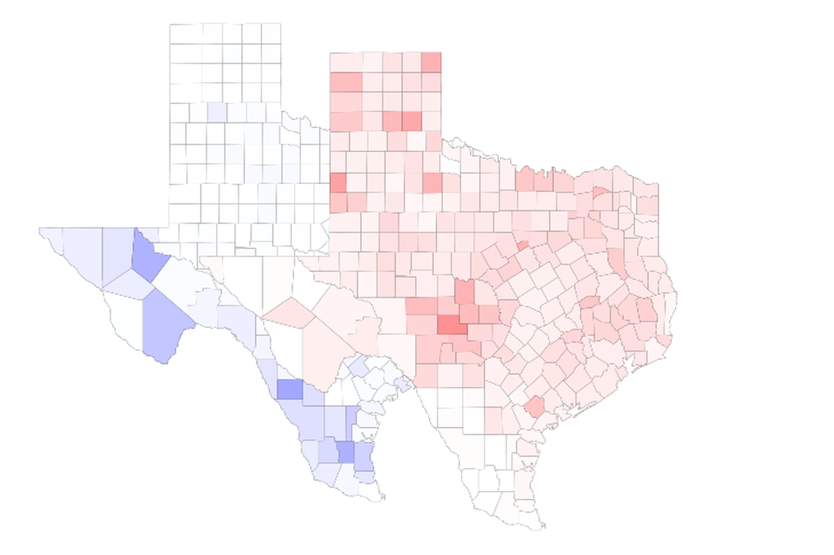 Texas Runoff Maps Show Extent of Low Voter Turnout The Texas Tribune
