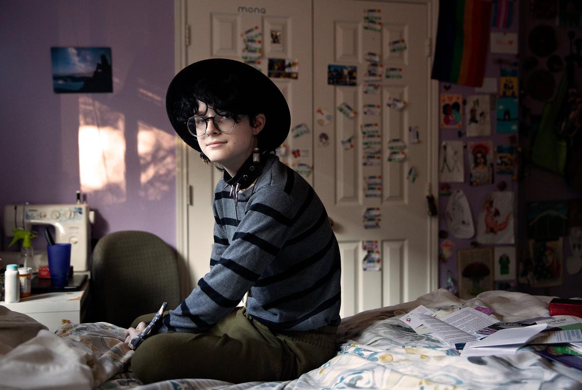 Atticus Sandlin, 16, works to provide support and empowerment to LGBTQ youth. He takes part in youth-led sex education at his school and throughout Texas with the Dallas organization Youth First.