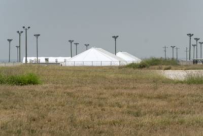 The South Texas Family Residential Center in Dilley is one of two family immigrant detention centers in Texas.