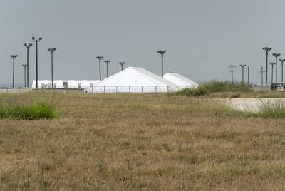 The South Texas Family Residential Center in Dilley is one of two family immigrant detention centers in Texas.