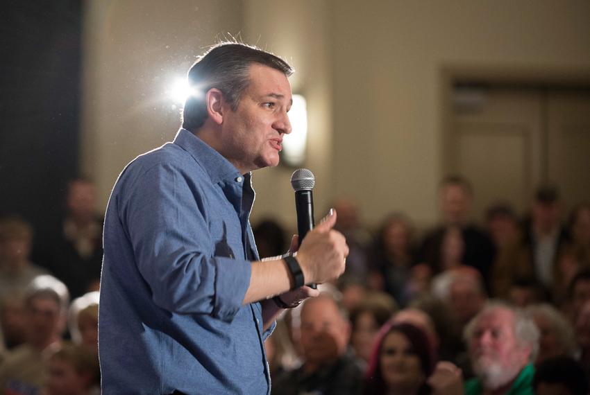 U.S. Sen. Ted Cruz fired up a crowd of evangelicals in West Des Moines, Iowa, on Jan. 27, 2016, ahead of the state's Feb. 1 Republican presidential caucus, which Cruz won.