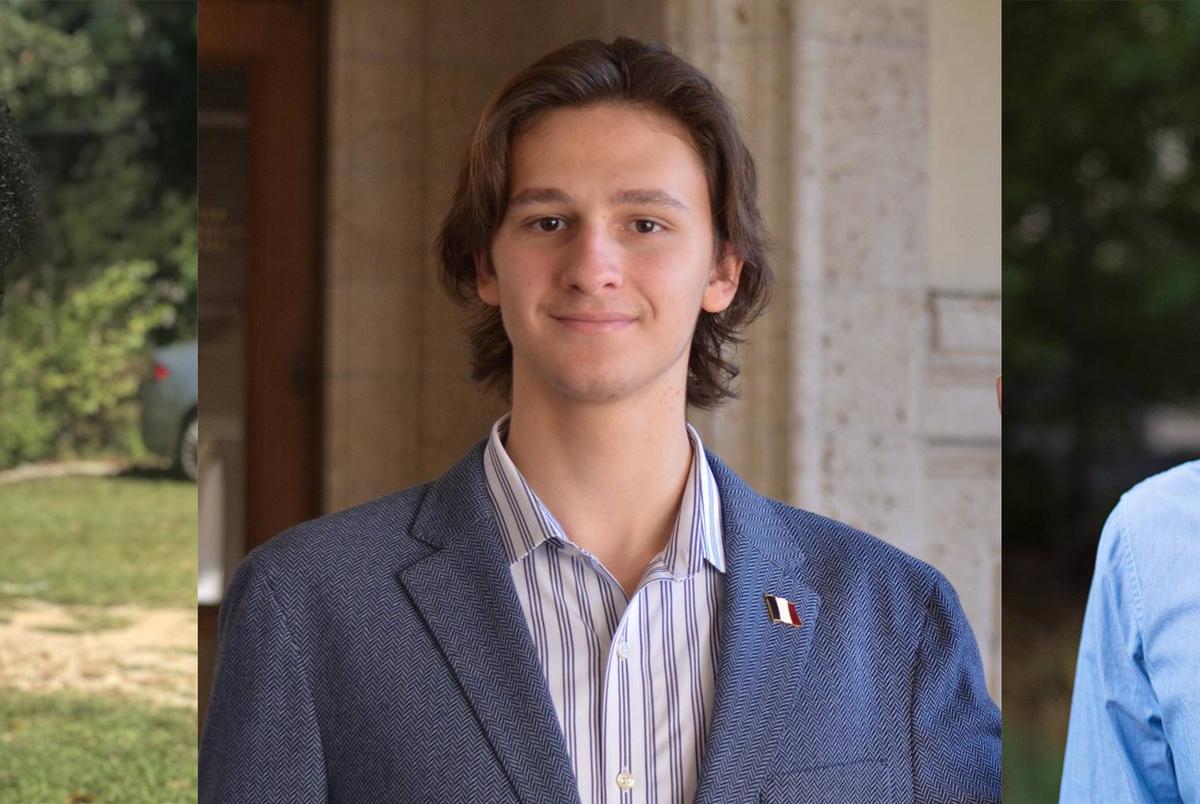 From left, Kailyn Rhone, Nikola Skerl and Andrew Zhang.