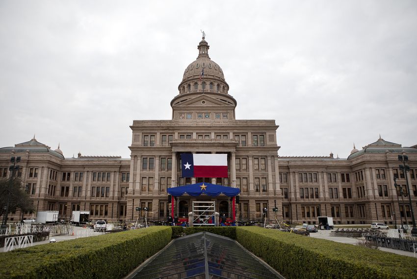The stage erected in front of the state Capitol in January was the site of this year's oath of office ceremony for Gov. Greg Abbott and Lt. Gov. Dan Patrick.