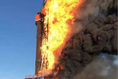 Five men died when Patterson Rig 219 exploded in Oklahoma.