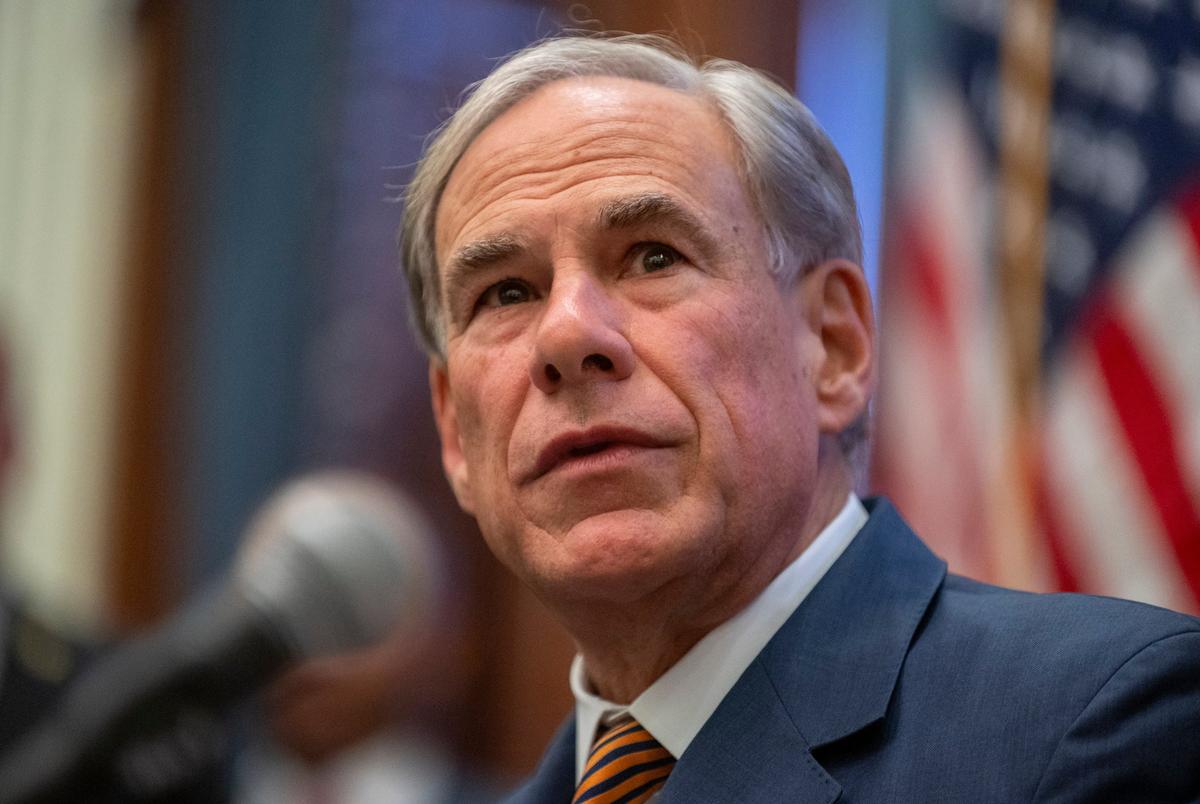 Gov. Greg Abbott speaks at a press conference Friday, Aug. 15, 2025 in Austin, Texas. Abbott spoke about Texas’s response to screwworm as well as addressed California Governor Gavin Newsom's comments and actions regarding redistricting.