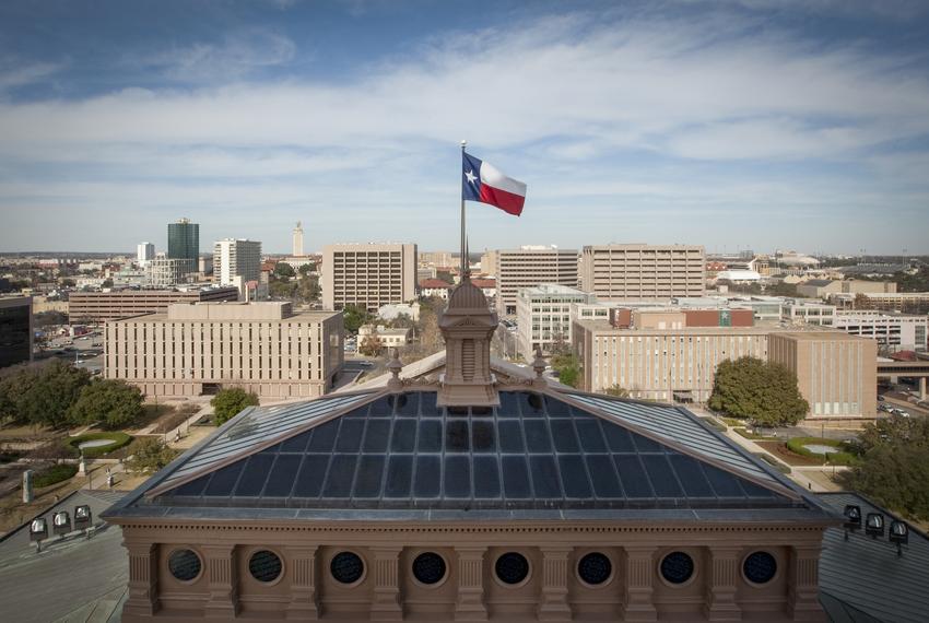 The Texas Capitol Building.