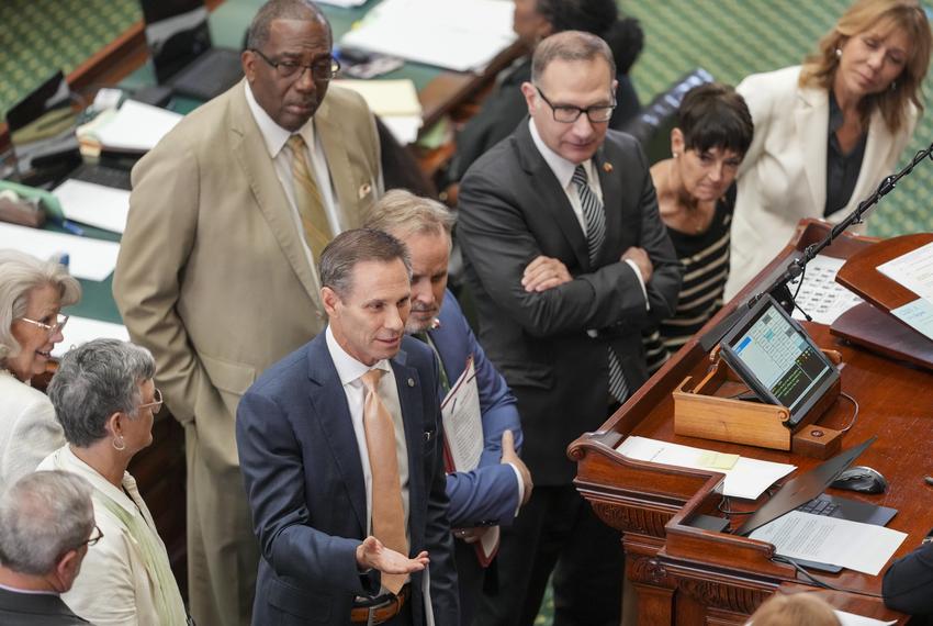 Texas Sen. Nathan Johnson, D-Dallas, argues a point of order on CSSB11 a bill that authorizes the Texas Attorney General to prosecute certain election-related crimes.