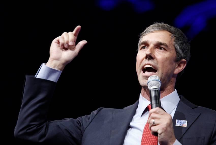 Presidential candidate and former U.S. Rep. Beto O'Rourke speaks at the National Education Association presidential forum in Houston on Friday, July 5, 2019.