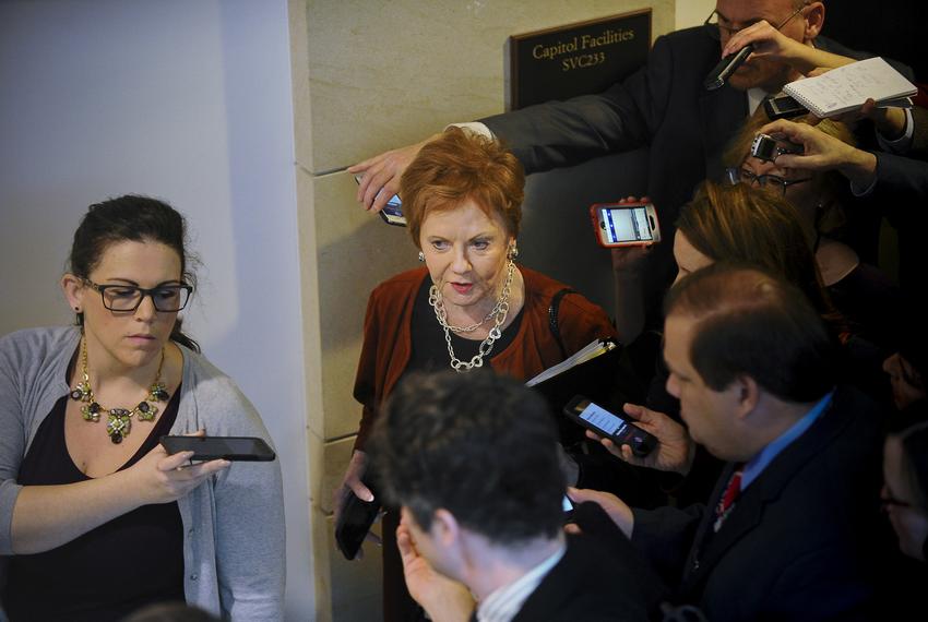 Rep. Kay Granger, R-Texas, departs a meeting after receiving a closed briefing from U.S. Border Patrol personel to discuss challenges in protecting the U.S.-Mexico border at the U.S. Capitol.