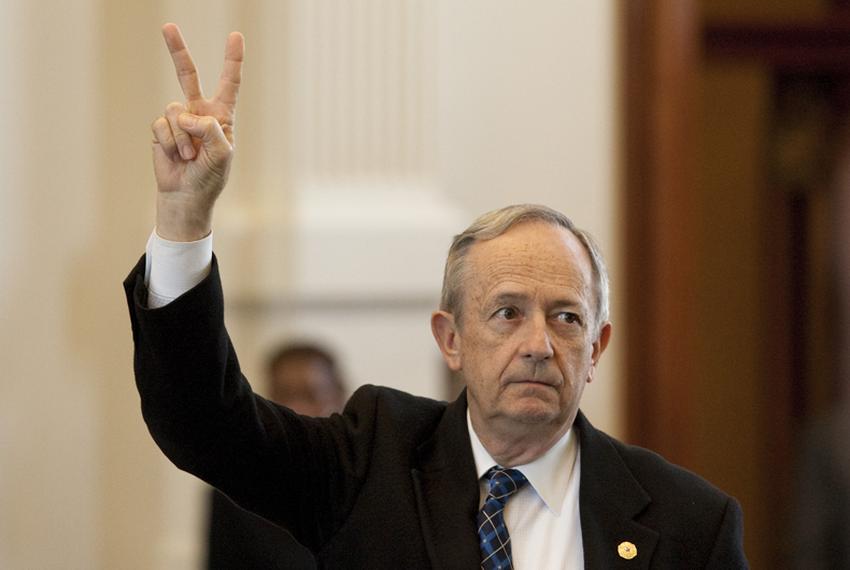 Sen. Jeff Wentworth, R-San Antonio, during debate on higher education bill SB5 on May 3, 2011.