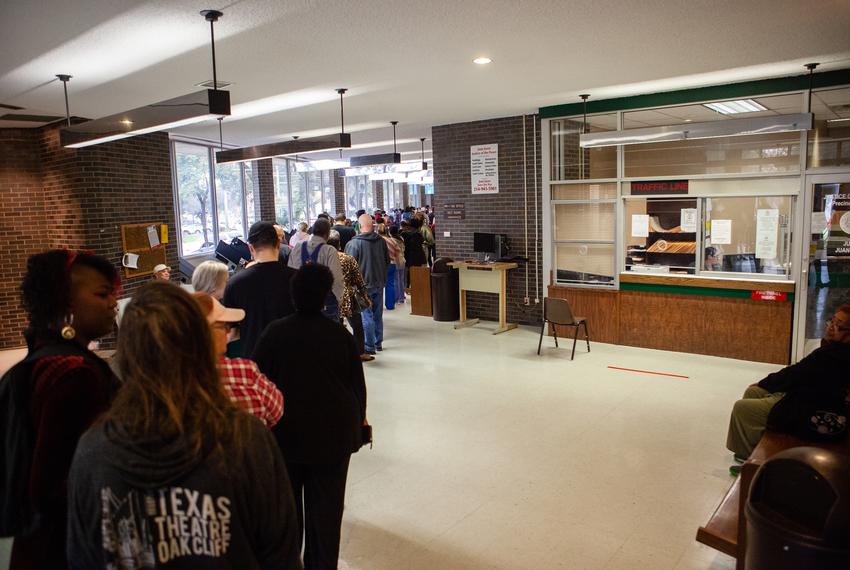 Dallas voters cast their ballots during the 2020 primary on March 3, 2020.