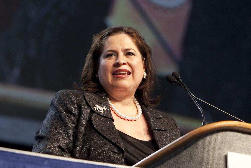 State Sen. Leticia Van de Putte, D-San Antonio, at the Texas Democratic convention on June 26, 2010.