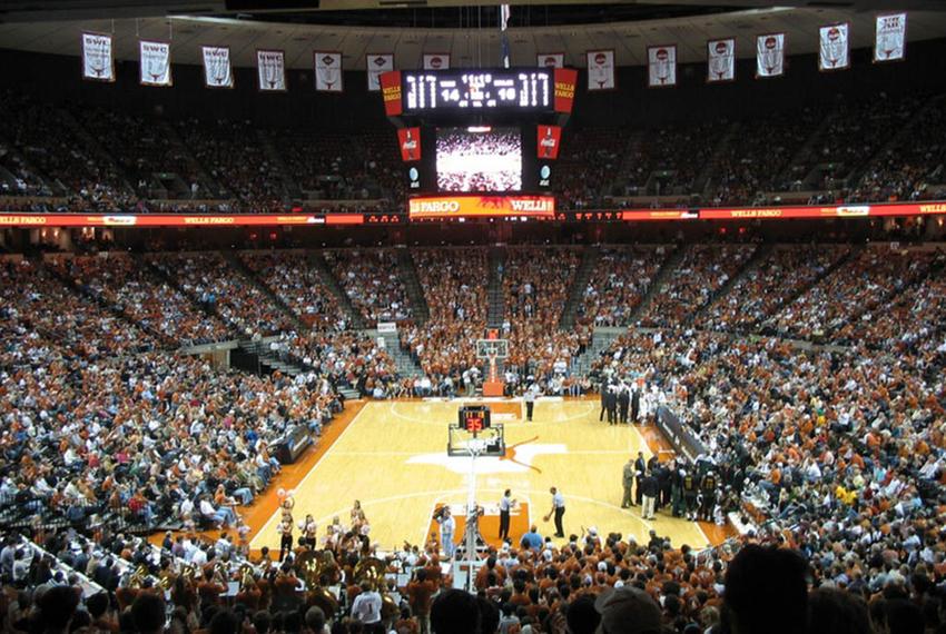 University of Texas Men's Basketball game at the Frank Erwin Center against the Baylor Bears.