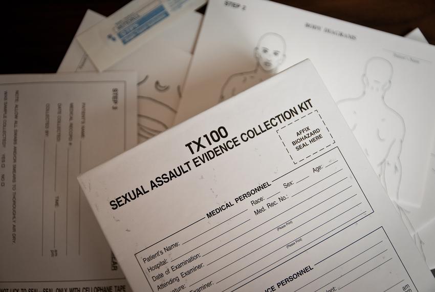 A sexual assault evidence collection kit.