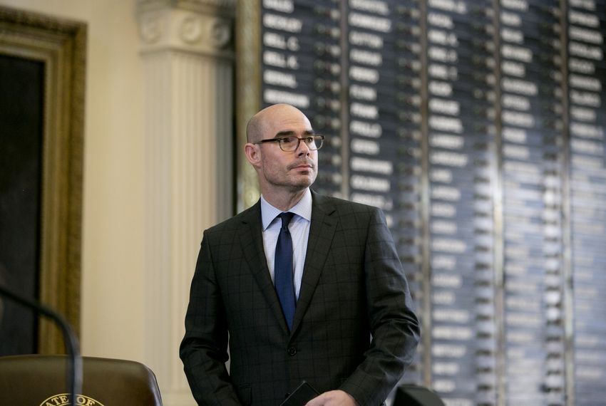 House Speaker Dennis Bonnen during the Texas Fallen Heroes ceremony at the Capitol on May 25, 2019.