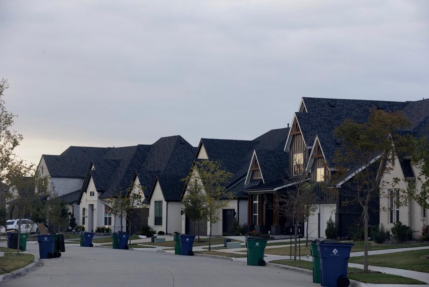 Housing development in Celina on Nov. 13, 2024.