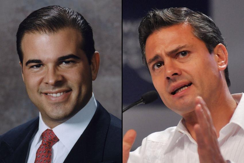 Nelson Balido, the president of the Border Trade Alliance (left) and President-elect, Enrique Peña Nieto