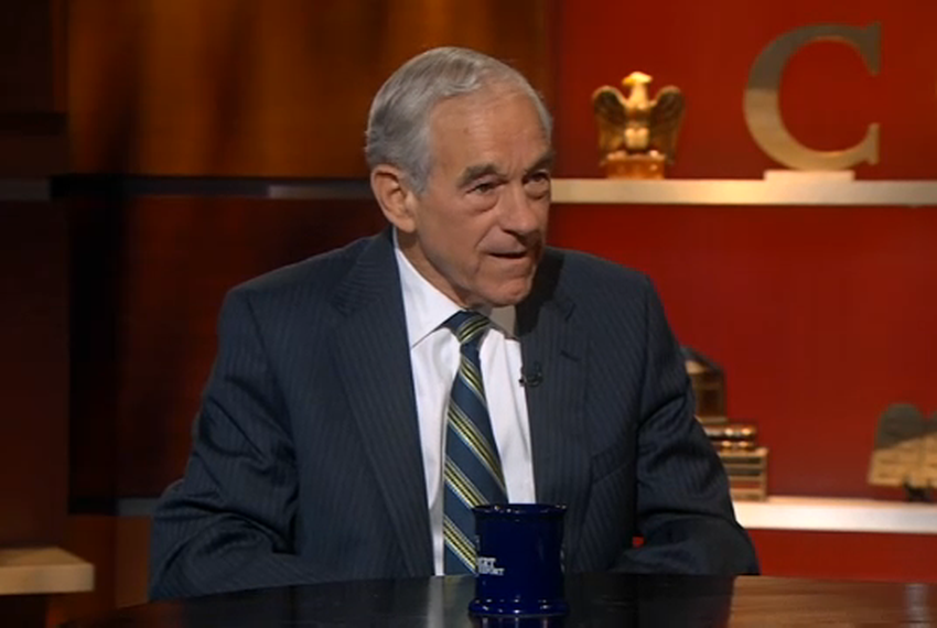 Colbert To Ron Paul You Re Rand Paul S Dad The Texas Tribune