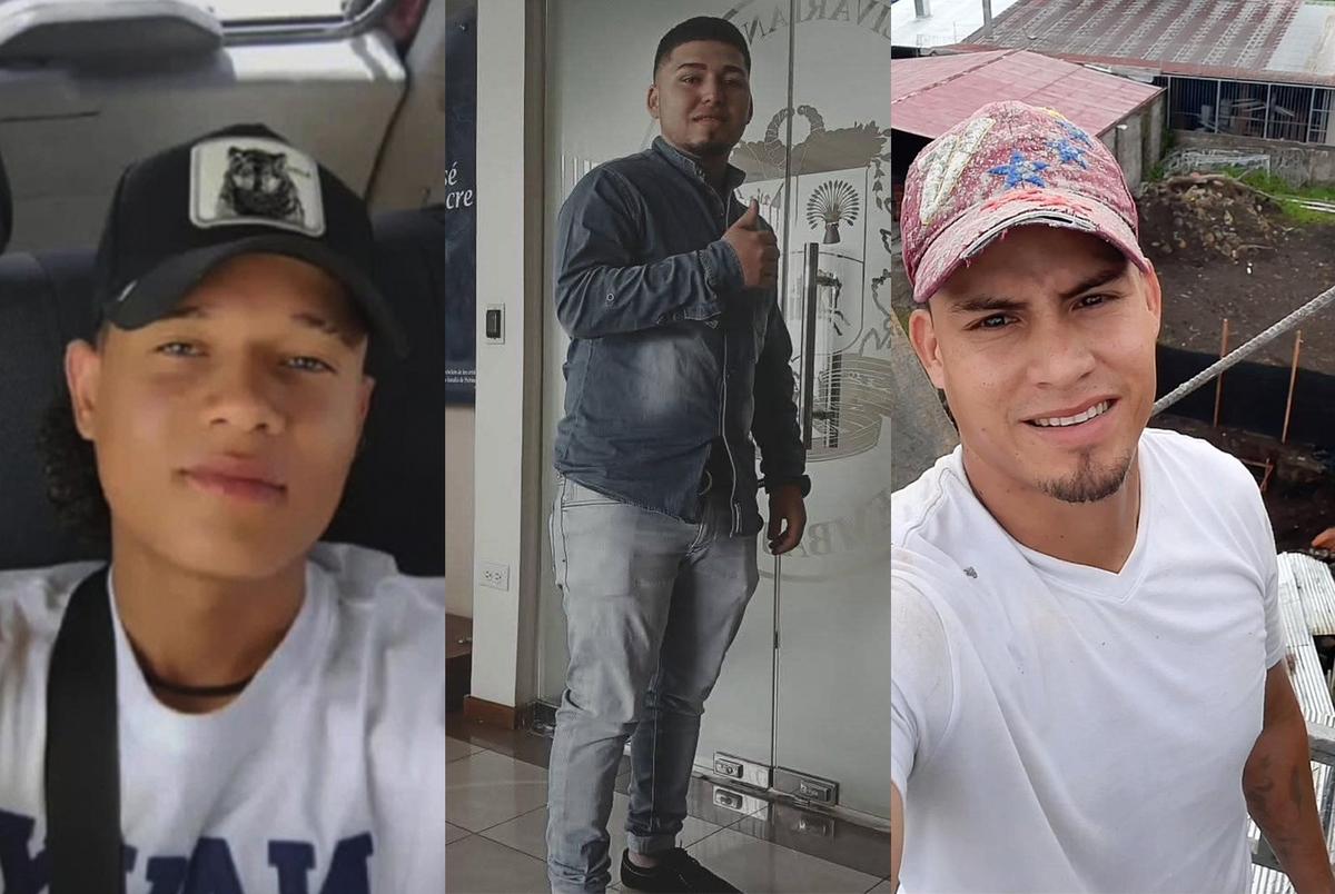 Mayfreed Duran, left, Yoiker Sequera, center, and Jose Daniel Simancas are among the roughly 100 people the U.S. government has flown to a detention facility in Guantanamo Bay.