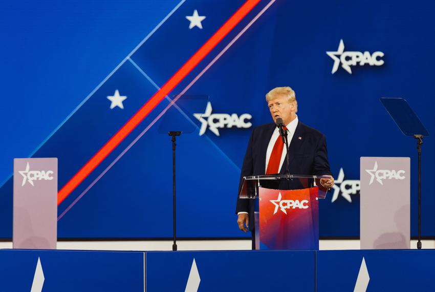 Former President Donald Trump delivers a speech at the 2022 Conservative Political Action Conference in Dallas on Aug. 6, 2022.