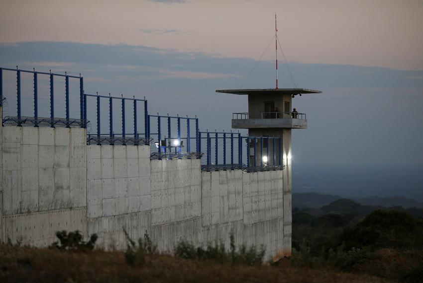 The Terrorism Confinement Center (CECOT) prison in Tecoluca, El Salvador on April 4, 2025.