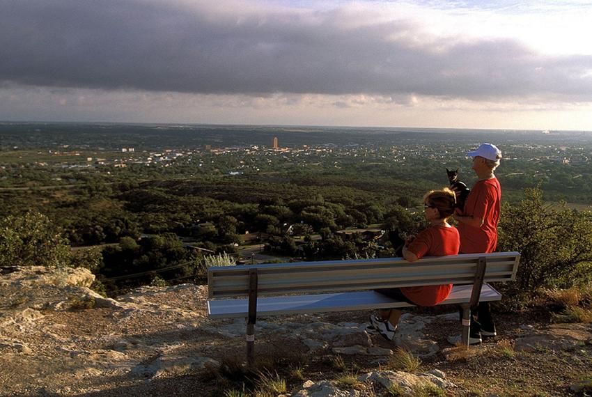 The bird’s eye-view from Scenic Mountain draws many visitors to Big Spring State Park in West Texas.