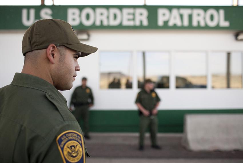 Border Patrol Checkpoint on HWY 118, south of Alpine, Tex.