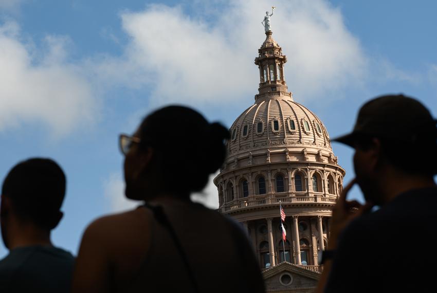 Texas Tribune Festival attendees listen to a panel on Open Congress Saturday, Sept. 23, 2023 in Austin, Texas.