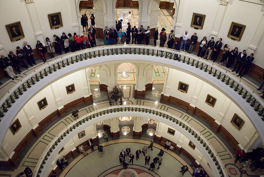 The Texas Capitol on the opening day of the 83rd legislative session, Jan. 8, 2013.