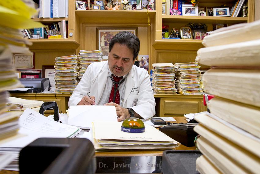 Dr. Javier Saenz has struggled to keep his South Texas clinic open in the wake of legislative cuts to physicians treating patients eligible for both Medicare and Medicaid.