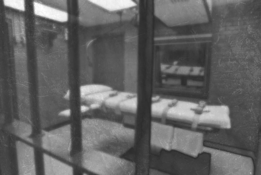 Interior of execution chamber.