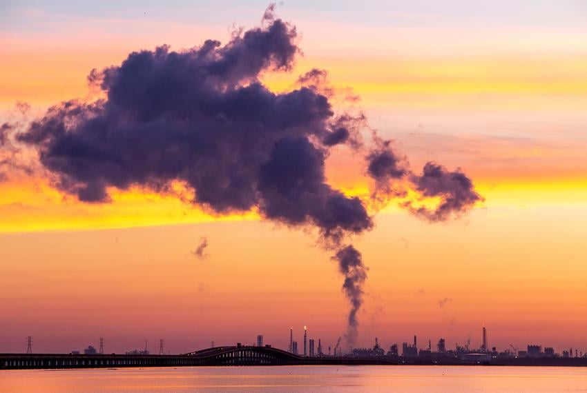 A view of Formosa Plastics’ Point Comfort complex, near the site of Exxon’s planned plant on the Gulf Coast of Texas.