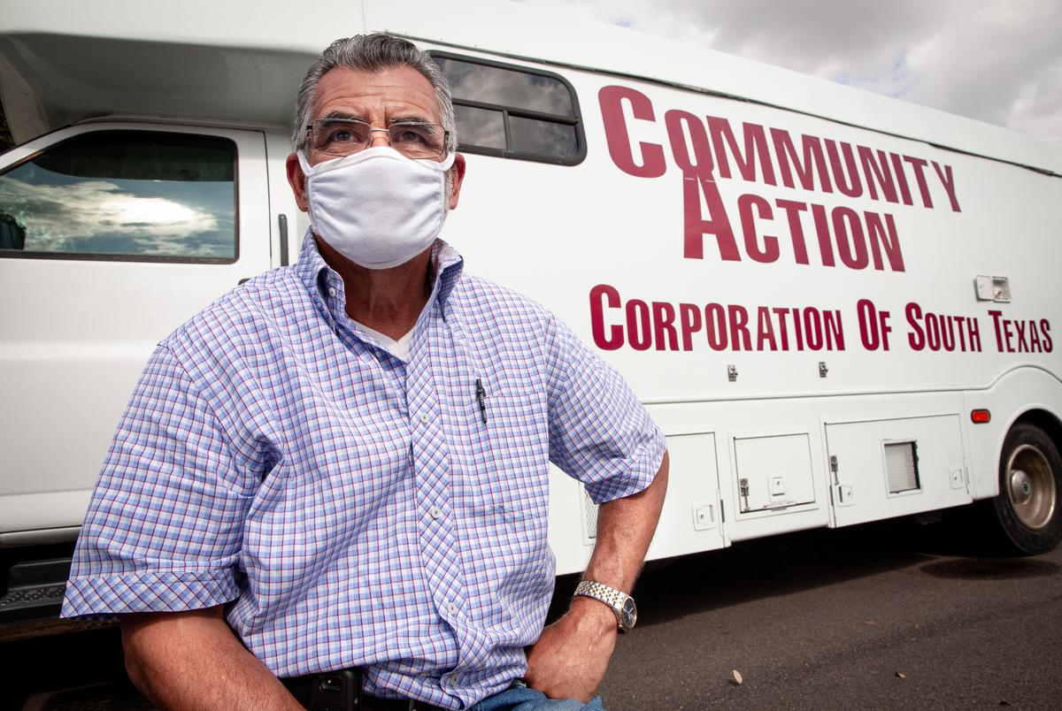 Ricardo Garcia, driver of the Community Action Health Centers mobile unit. Nov. 13, 2020.