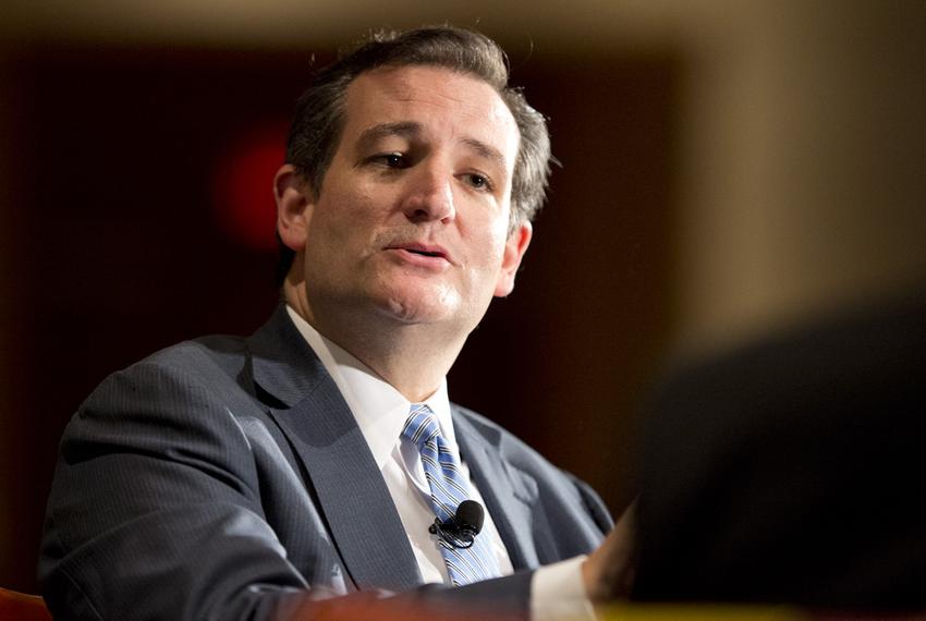 U.S. Sen. Ted Cruz at a Texas Tribune Festival keynote interview with Dan Balz of the Washington Post on Sept. 20, 2014.