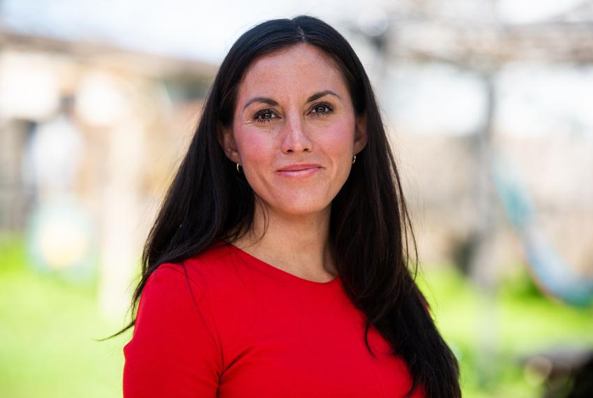 Author and Democratic U.S. Senate candidate Cristina Tzintzún Ramirez at her home in Austin on Jan. 31, 2020.