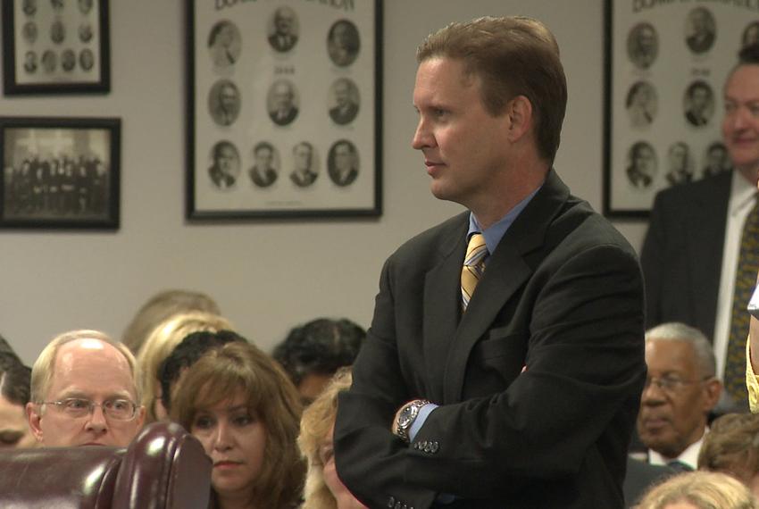 Robert Scott, the commissioner of the Texas Education Agency, at a State Board of Education meeting on Sept. 24, 2010.