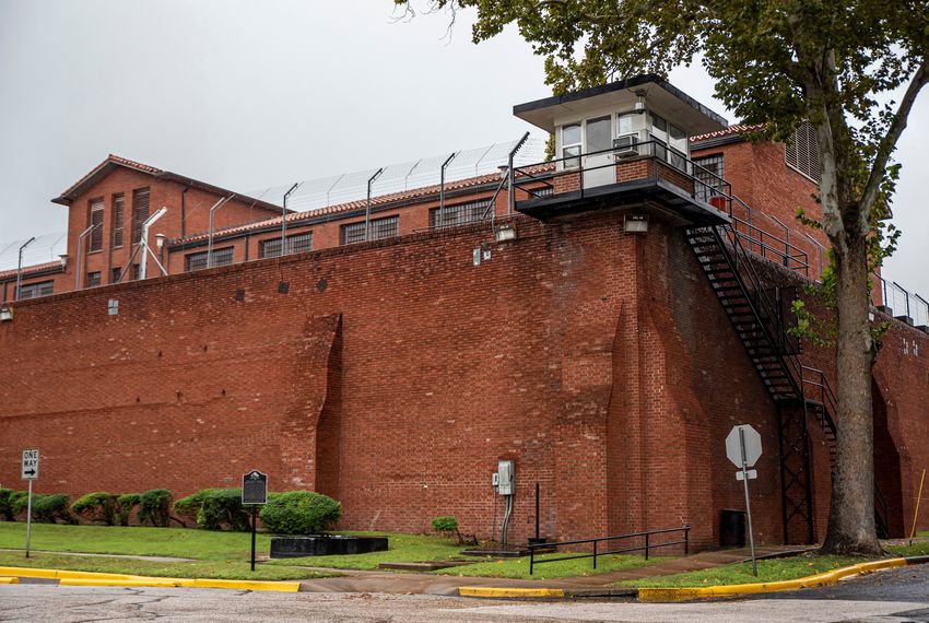 The exterior of Huntsville Unit, a prison in Huntsville, Texas on Thursday, Nov. 14, 2019.