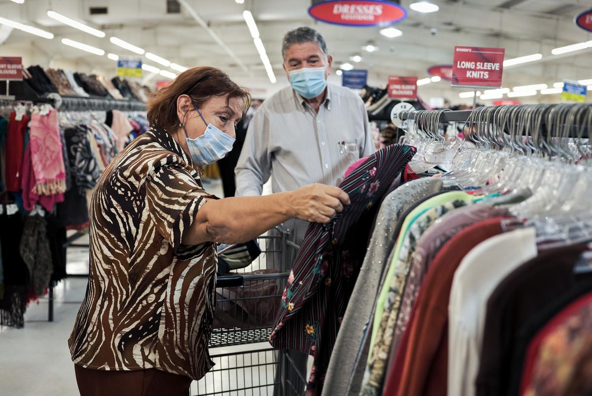 Visitors from Matamoros take advantage of the border reopening to visit their favorite stores in Brownsville after the United States reopened its land border to vaccinated travelers on Nov. 8, 2021.