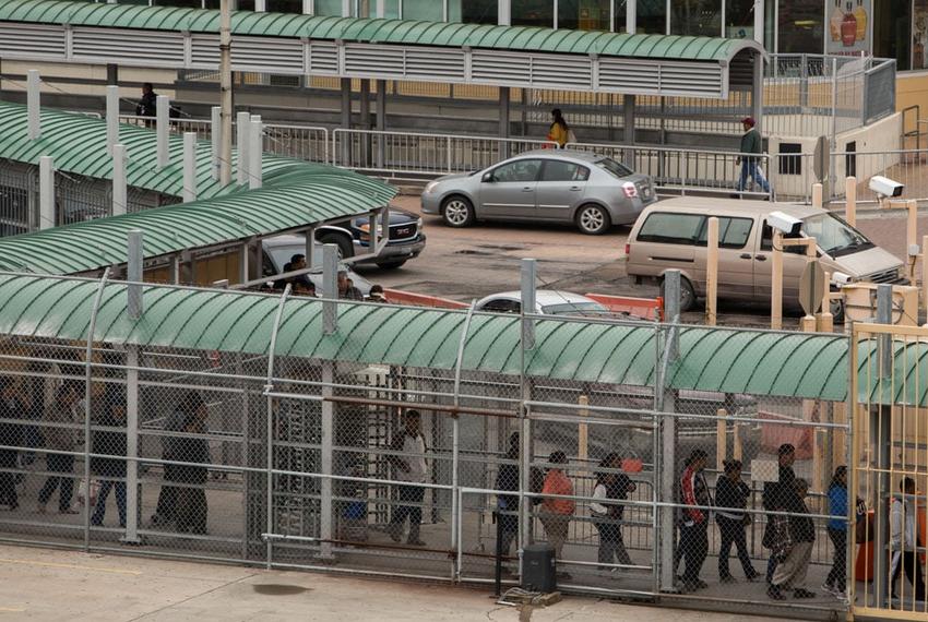 International Bridge 1, for passenger vehicles and pedestrians, in Laredo.