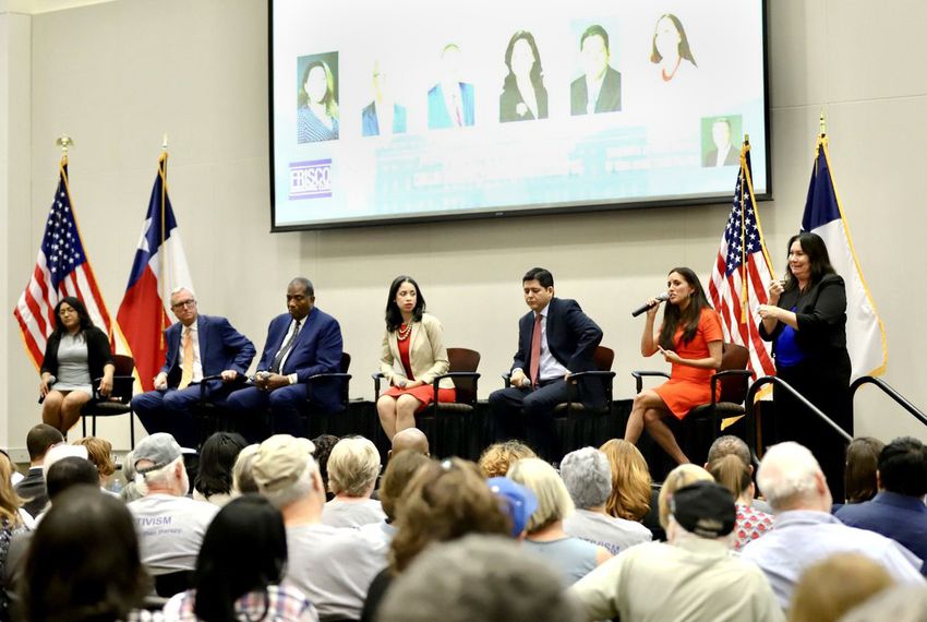 Democratic candidates for U.S. Senate gave their pitches to a gathering at Collin College last fall.