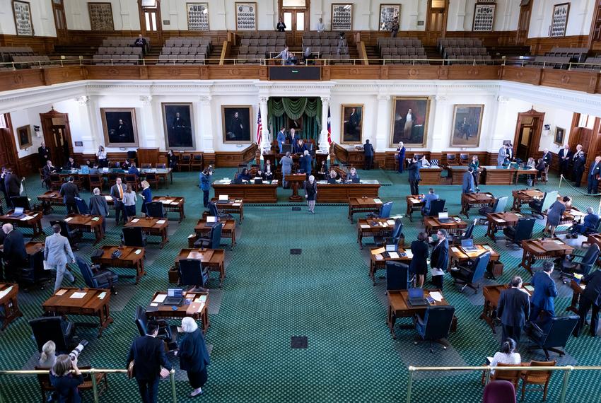 The Texas Senate during the 86th legislative session. Jan. 9, 2019.