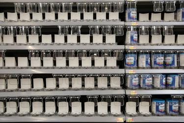 The Walmart Supercenter baby formula aisle in Baytown, Texas on May 12, 2022.