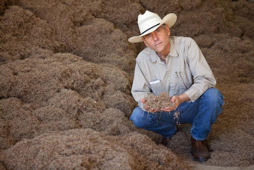 Bill Neiman, owner of Native American Seed, at his seed-cleaning facility in Junction, TX, Jan. 18, 2011.