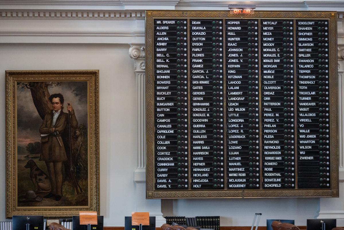 The House of Representative chamber on Monday, Aug. 4, 2025 in Austin, Texas.