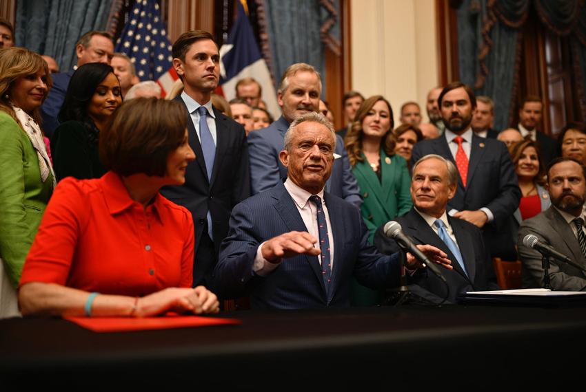 U.S. Secretary of Health and Human Services Robert F. Kennedy, Jr. speaks about the state of American healthcare at the Texas Capitol in Austin on Wednesday, Aug. 27, 2025 during Gov. Greg Abbott’s signing of the Make America Healthy Again bill.