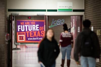 Students at Longview High School on Jan. 26, 2018.